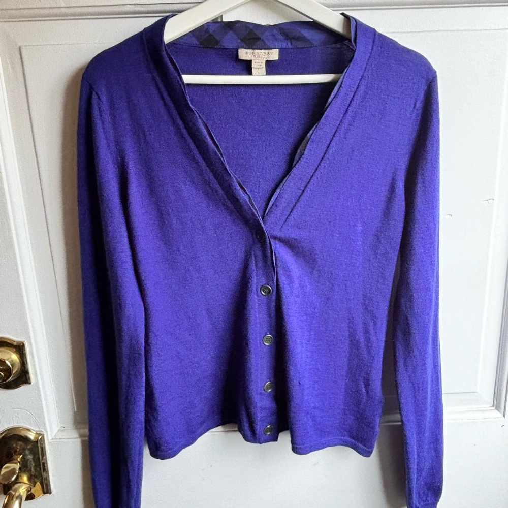 BURBERRY BRIT Merino Wool Cardigan